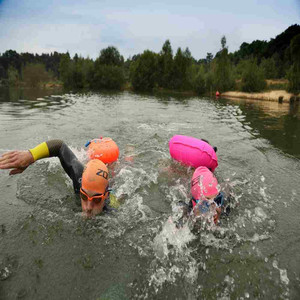 2023 Boa Di Sicurezza Per Il Nuoto Zona3 Con Controllo Dell'idratazione Sa18sbhy113 - Arancione Hi-vis